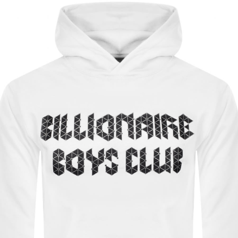 Alternative Image for ProductBillionaire Boys Club Magnetic Logo Hoodie White2